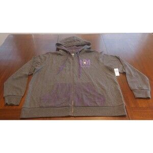 NWT Disney’s Haunted Mansion Zip-Up Hoodie Sweatshirt Gray Women Size 1X